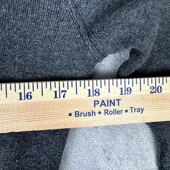 Aeropostale Cotton Blend Cardigan Sweater size L Gray Dark Academia READ - Picture 7 of 8